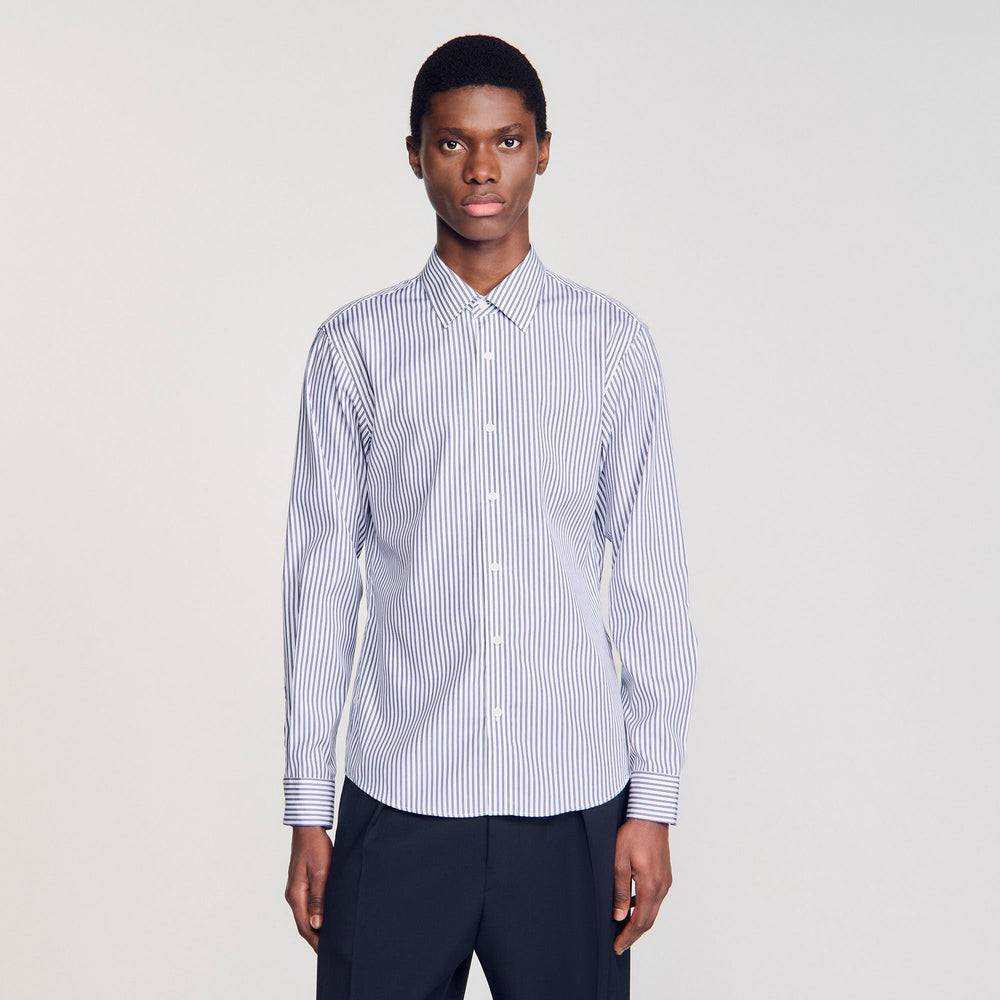 Sandro / Striped shirt Midnight Blue