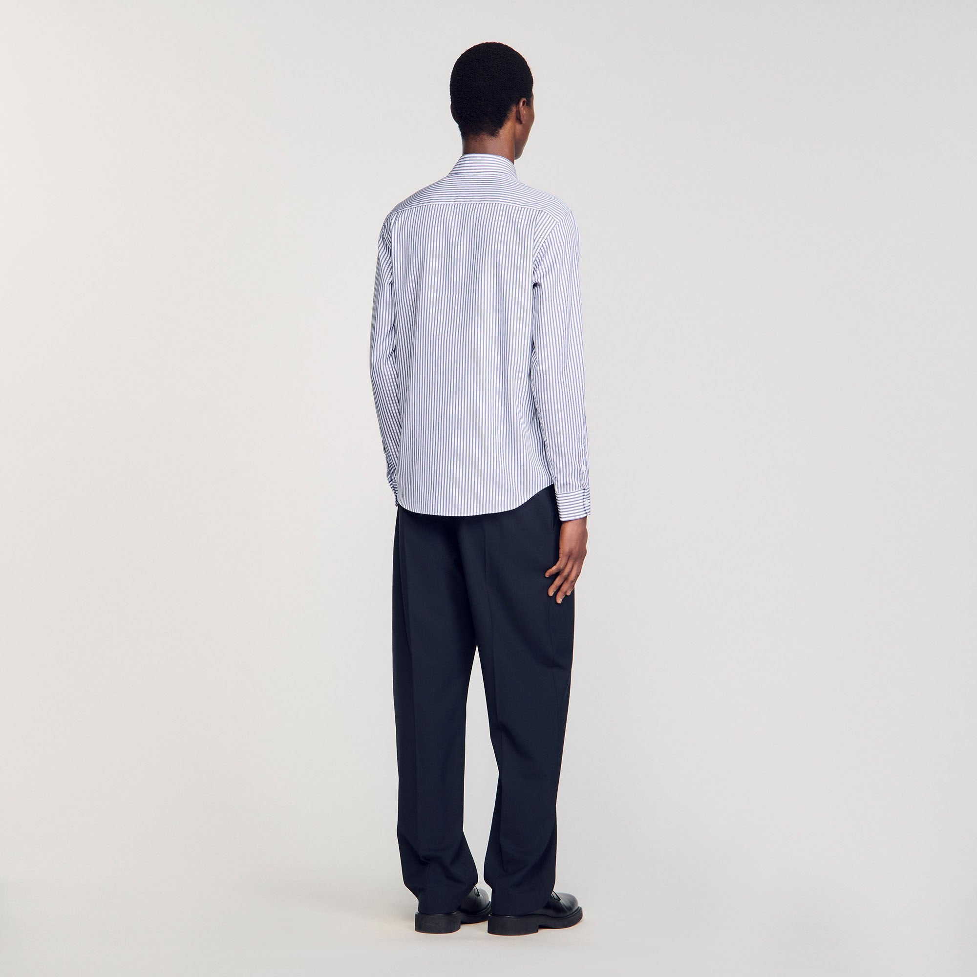 Sandro / Striped shirt Midnight Blue