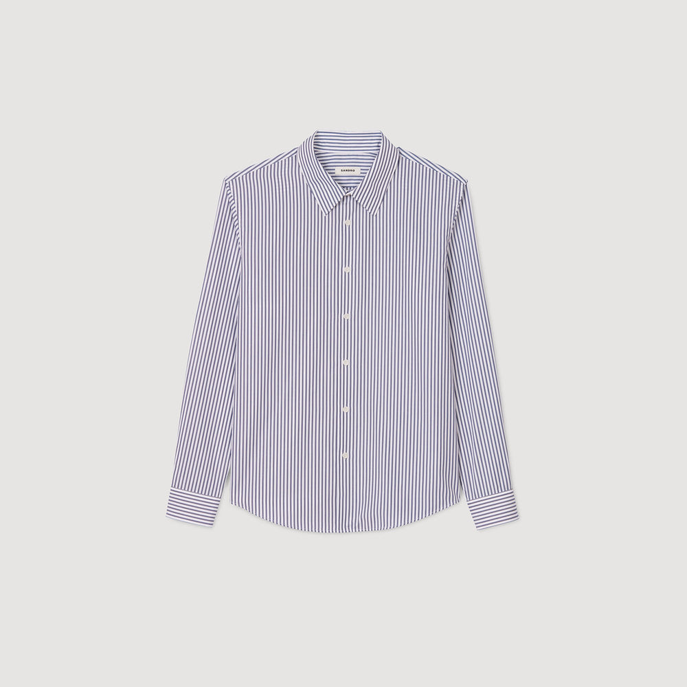 Sandro / Striped shirt Midnight Blue