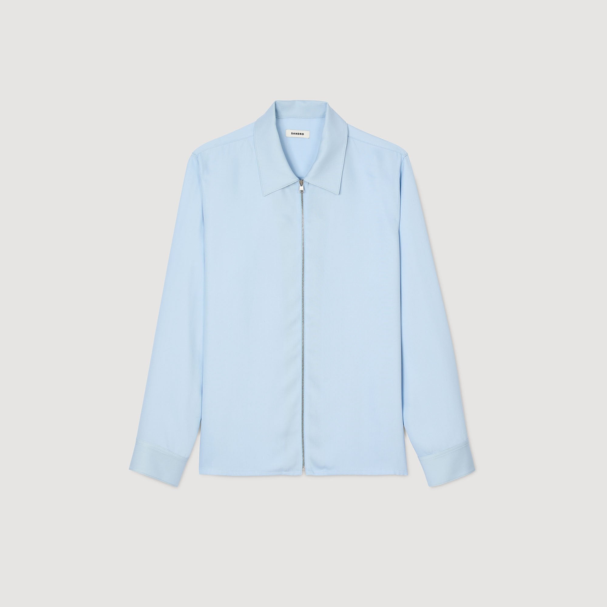 Sandro / Zip-up shirt Blue Sky
