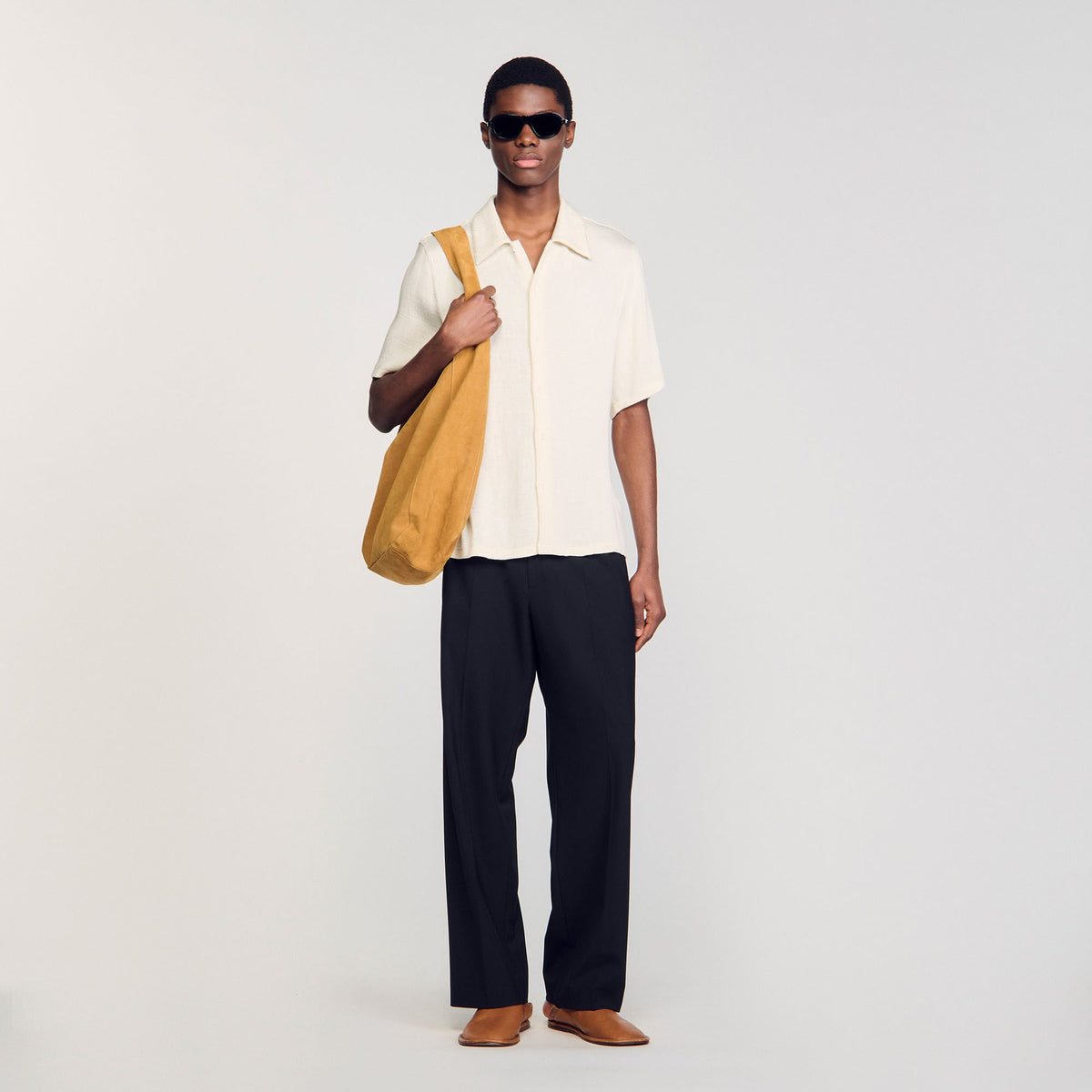 Sandro / Crinkled shirt Optic White