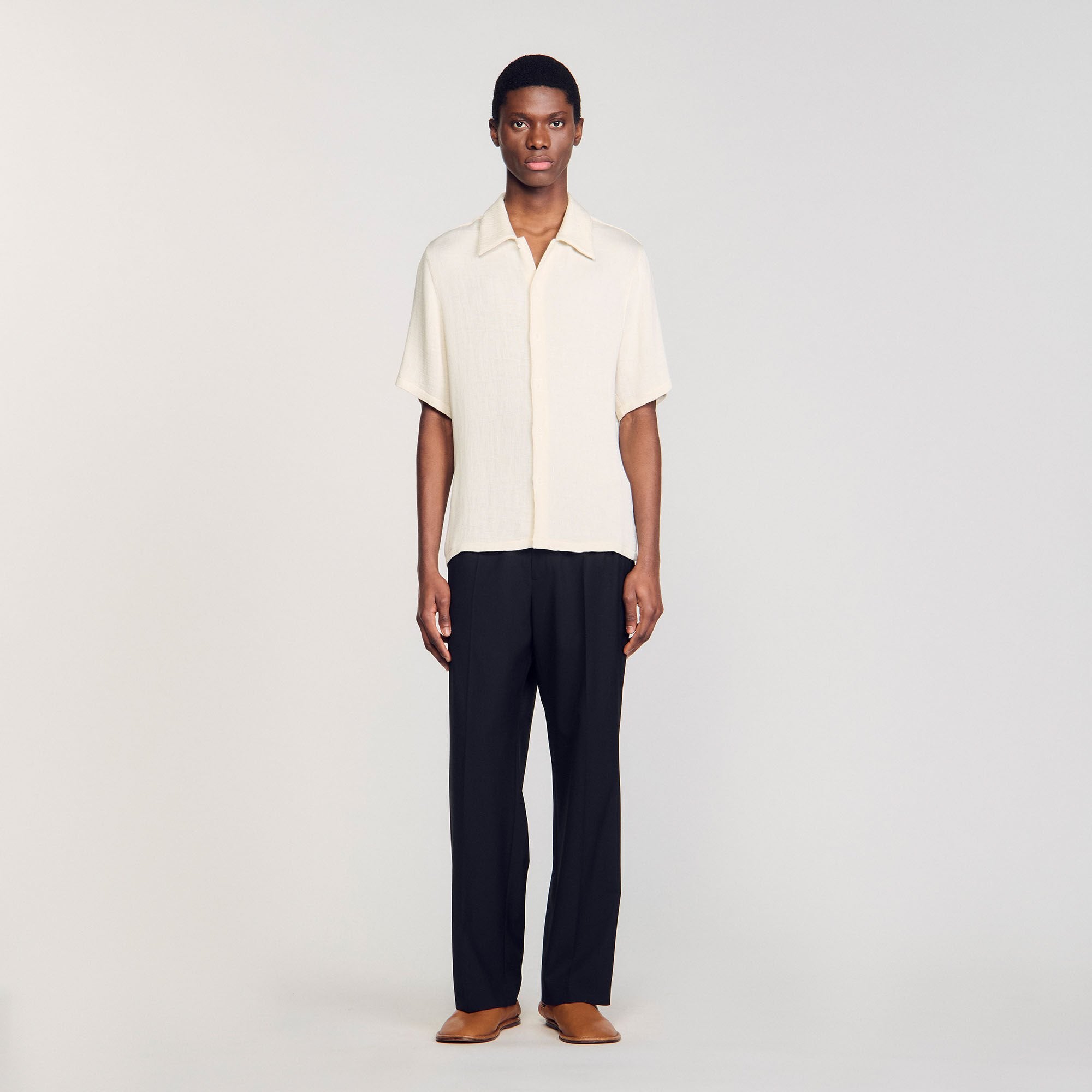 Sandro / Crinkled shirt Optic White