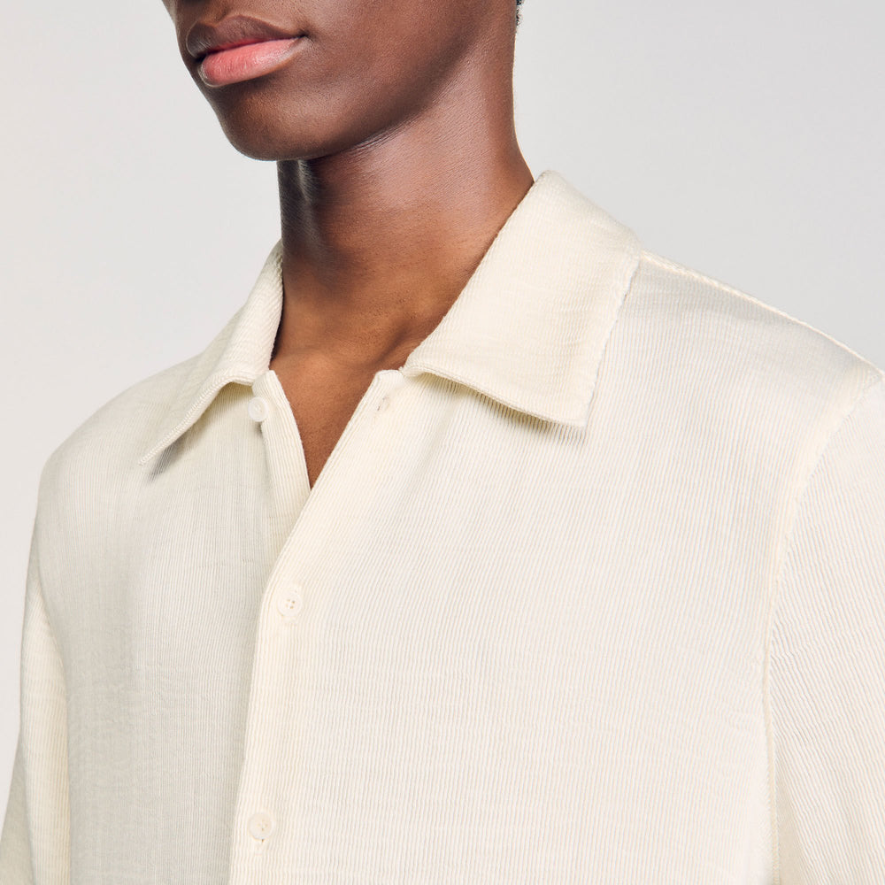 Sandro / Crinkled shirt Optic White
