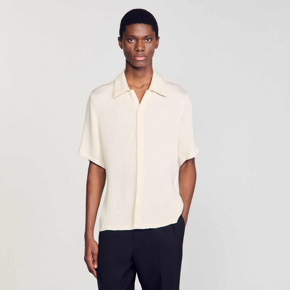 Sandro / Crinkled shirt Optic White