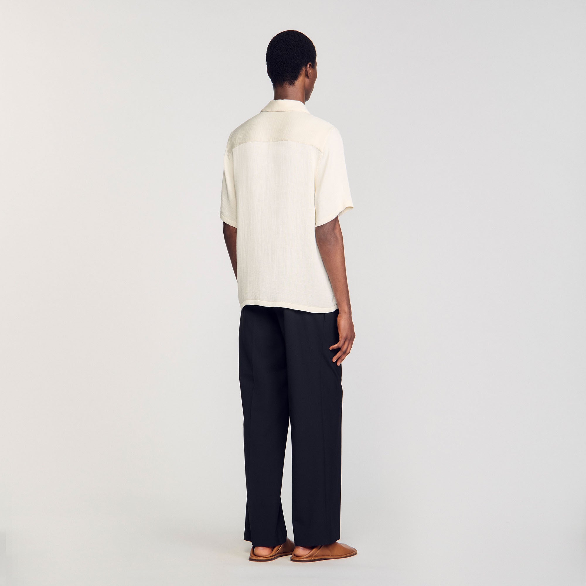 Sandro / Crinkled shirt Optic White