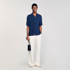 Sandro / Crinkled shirt Royal Blue