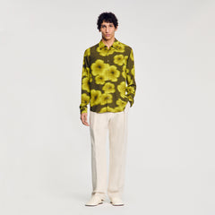 Sandro / Loose-fit floral shirt Super Green