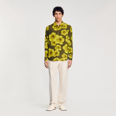 Sandro / Loose-fit floral shirt Super Green