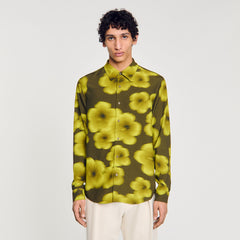 Sandro / Loose-fit floral shirt Super Green