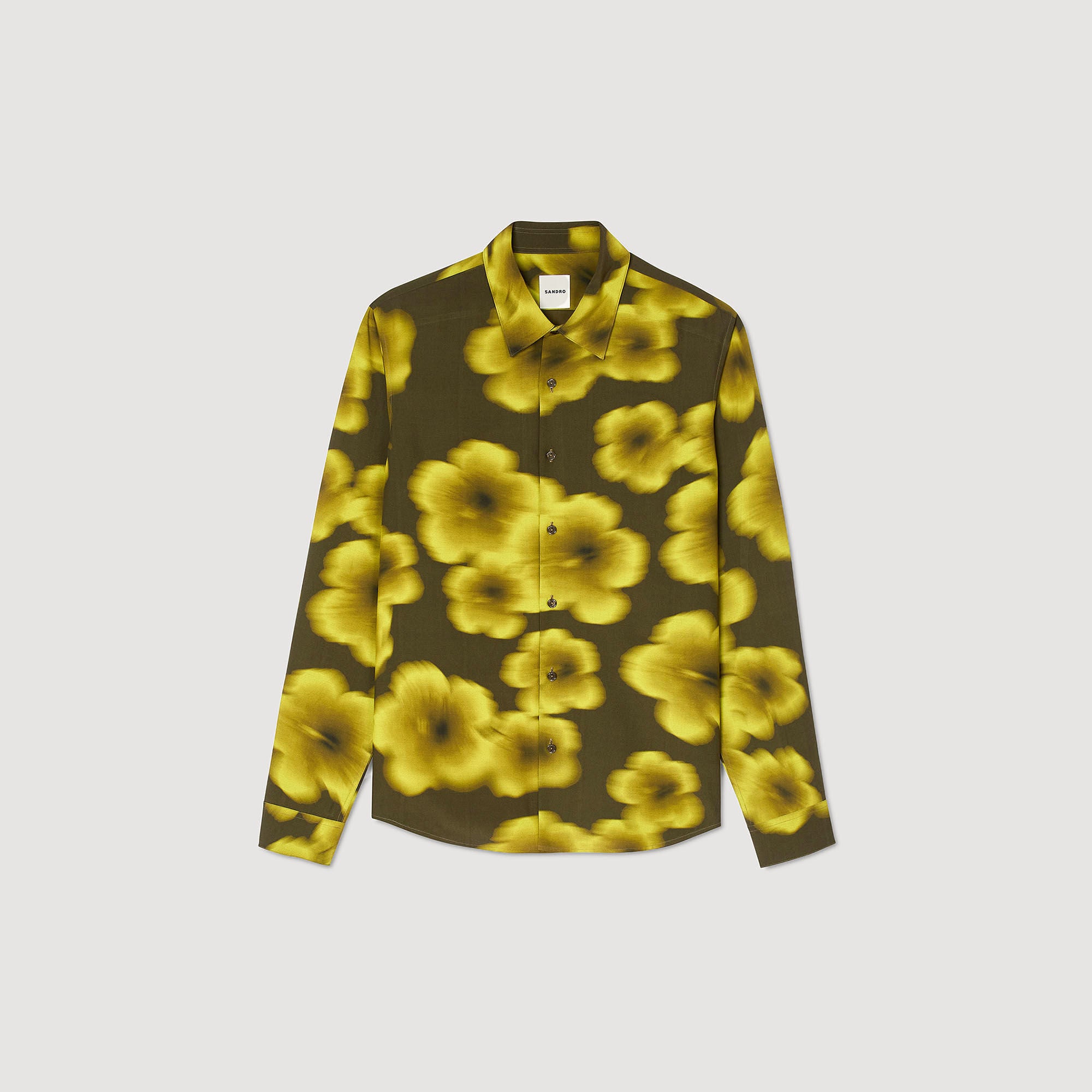 Sandro / Loose-fit floral shirt Super Green