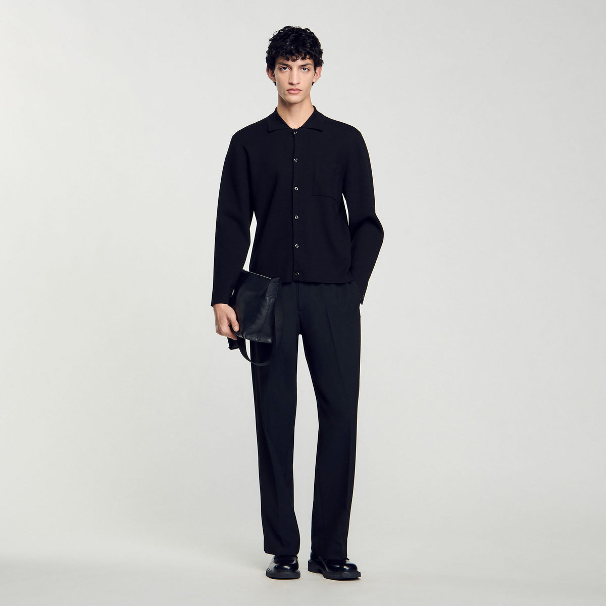 Sandro / Button-down cardigan Black