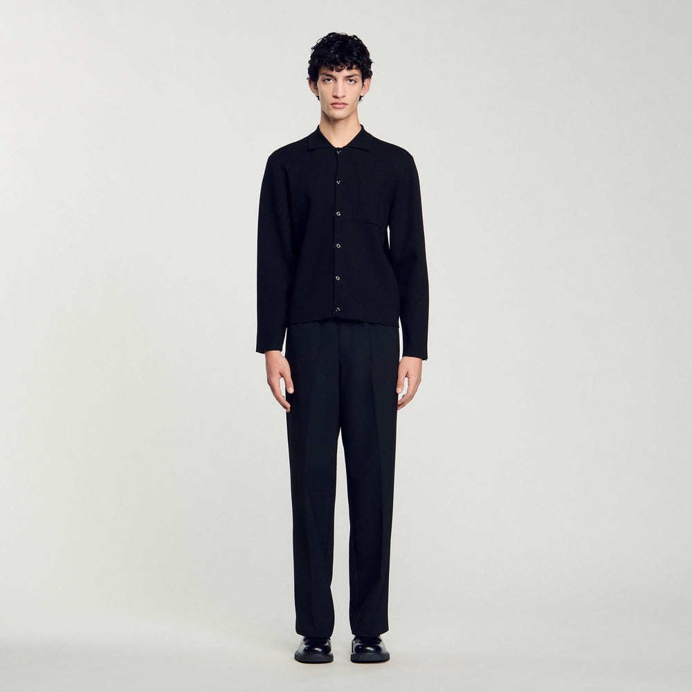 Sandro / Button-down cardigan Black