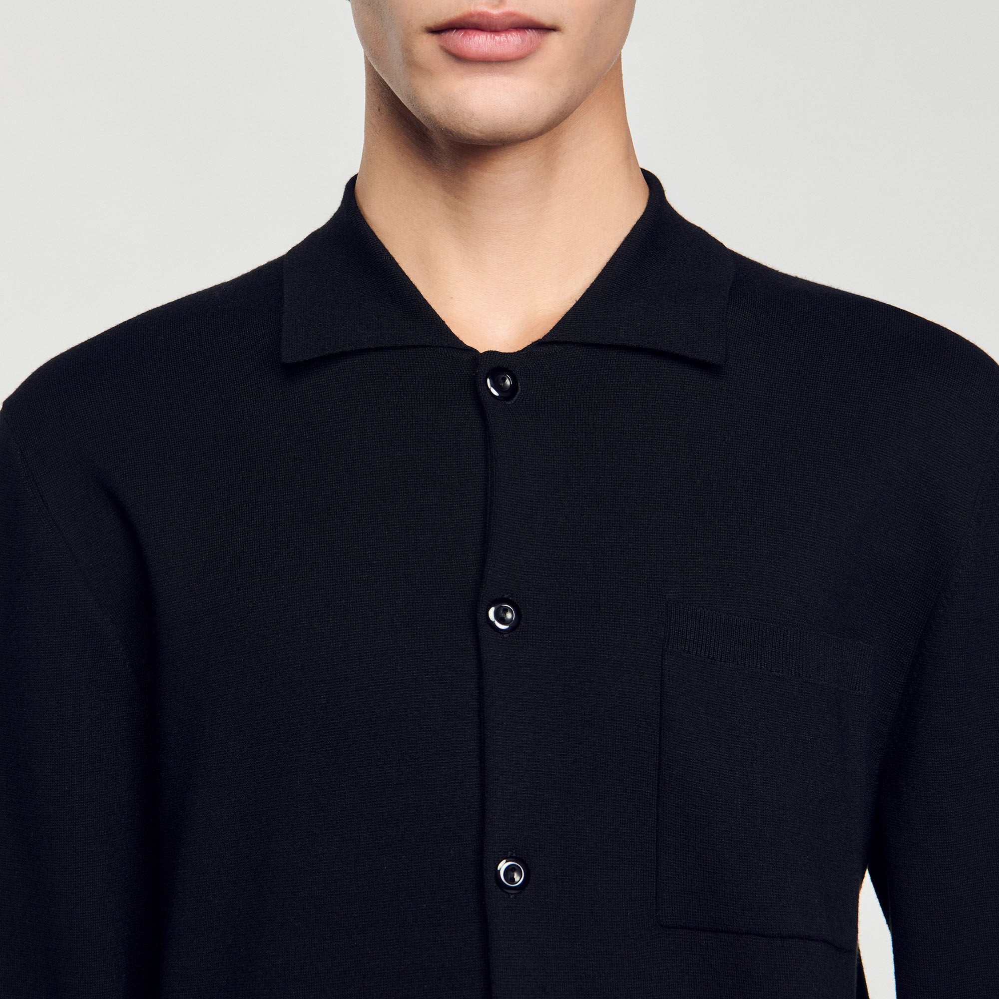 Sandro / Button-down cardigan Black