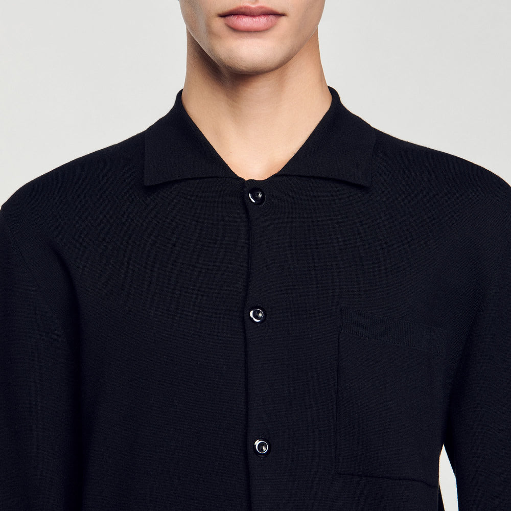 Sandro / Button-down cardigan Black