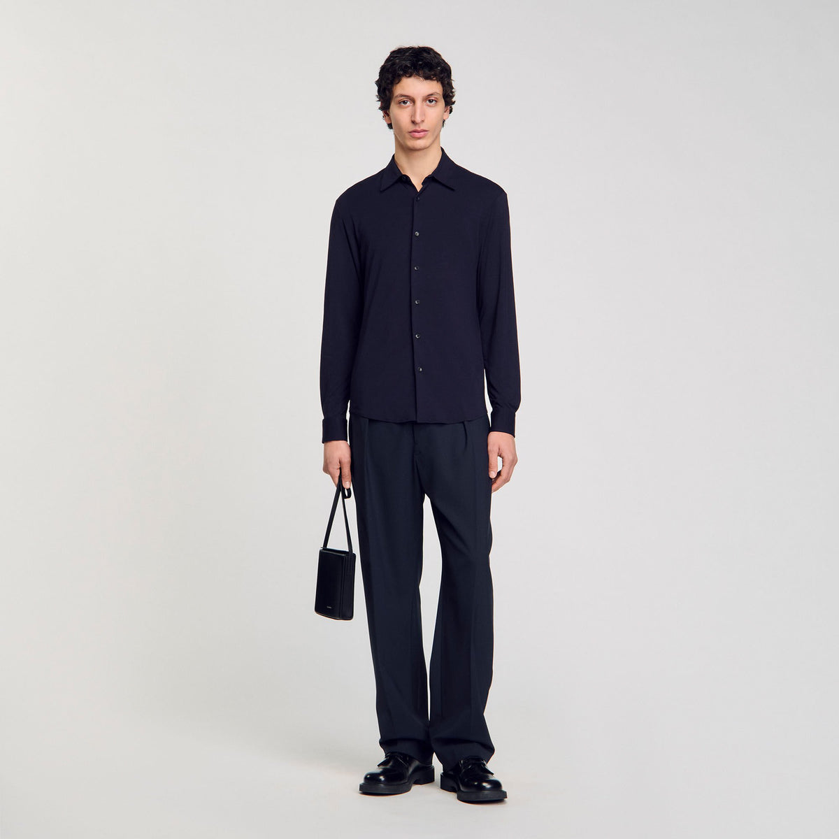 Sandro / Jersey shirt Navy Blue