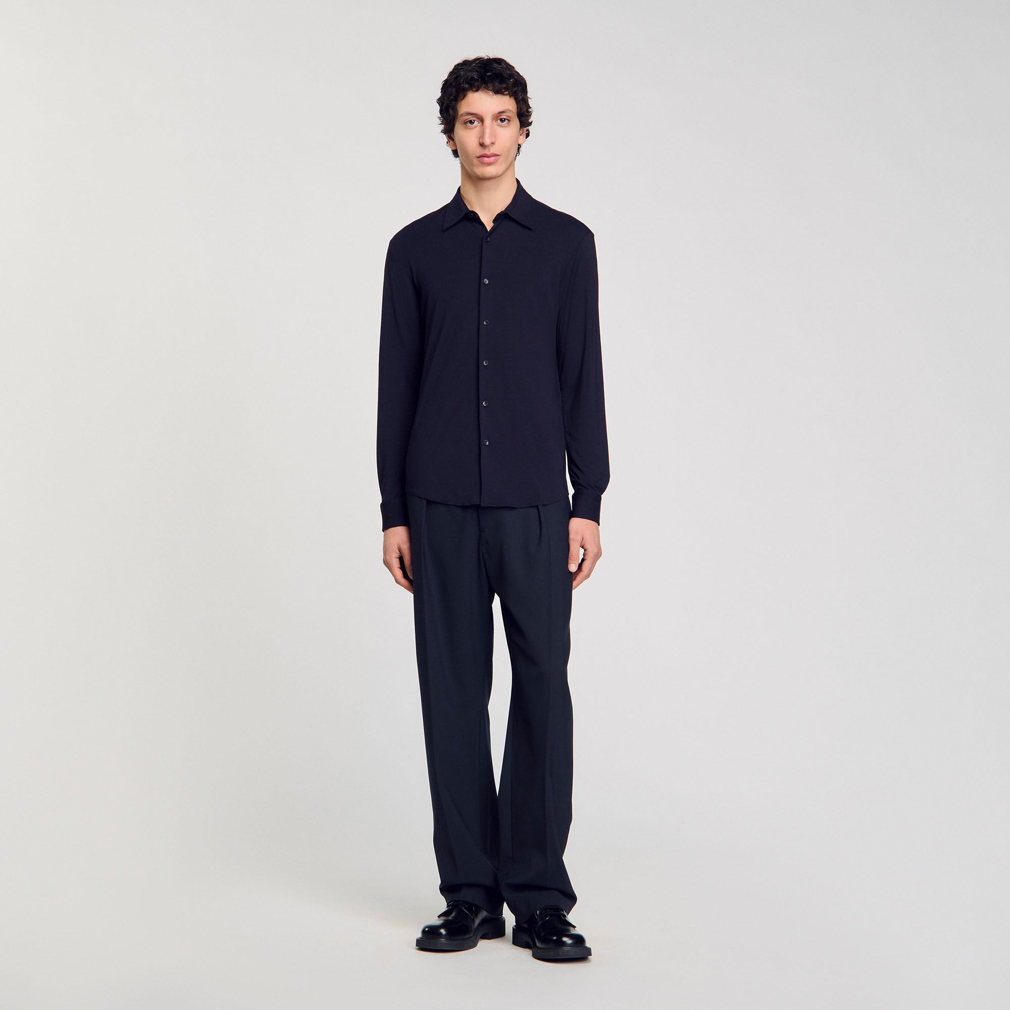 Sandro / Jersey shirt Navy Blue