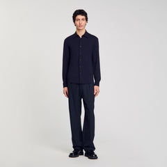 Sandro / Jersey shirt Navy Blue