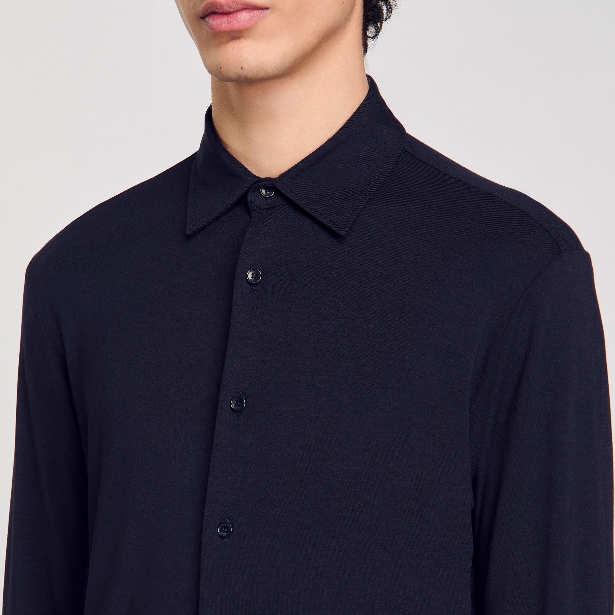 Sandro / Jersey shirt Navy Blue