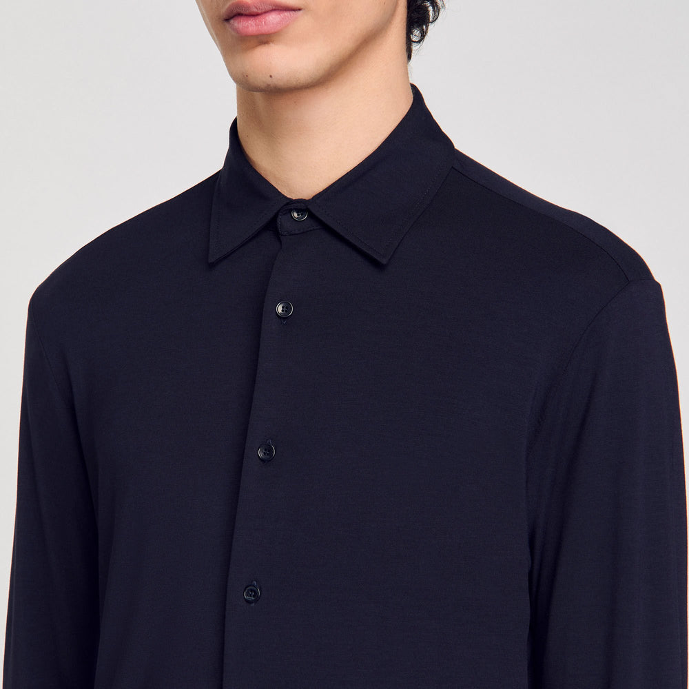 Sandro / Jersey shirt Navy Blue