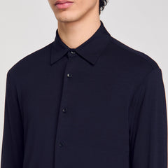 Sandro / Jersey shirt Navy Blue