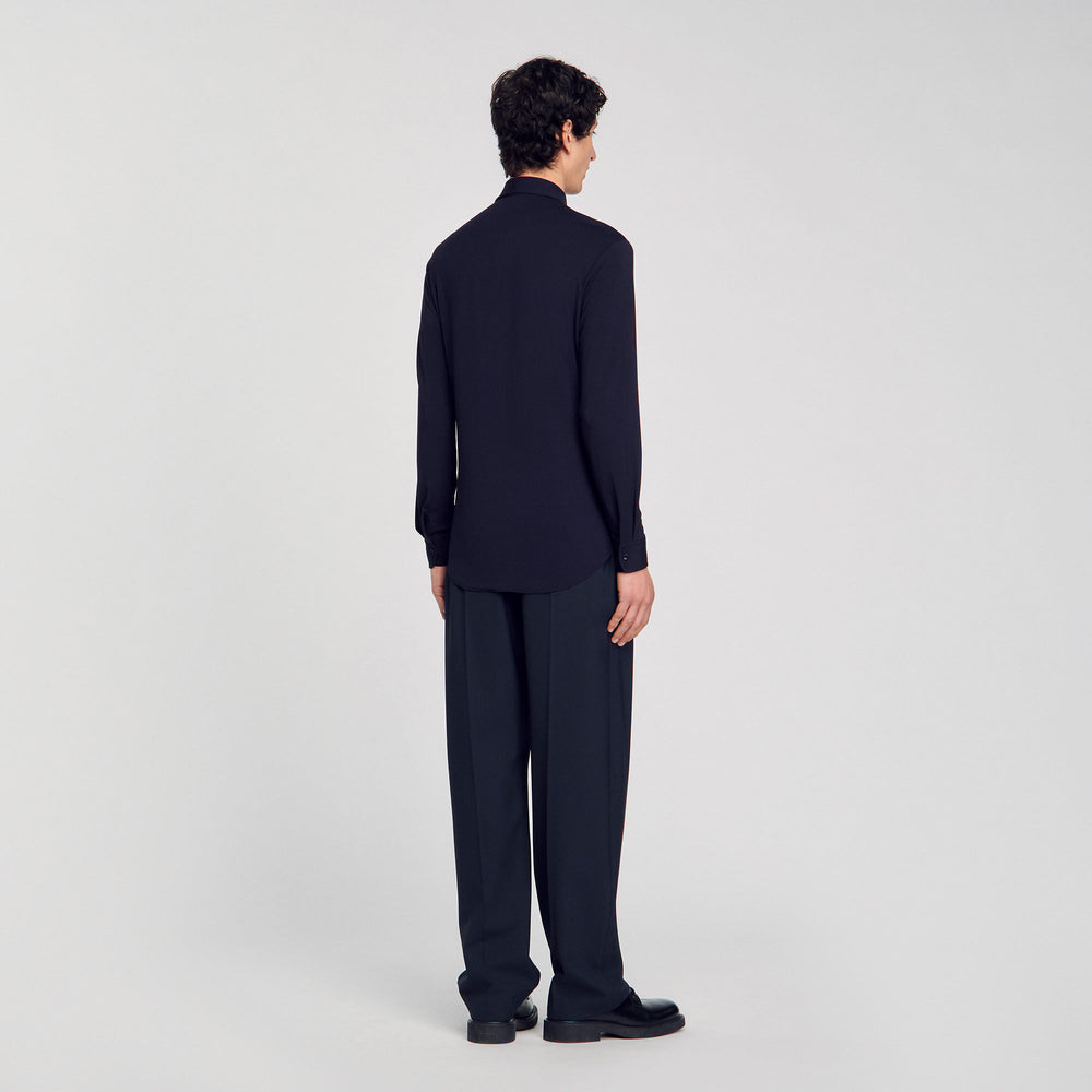 Sandro / Jersey shirt Navy Blue