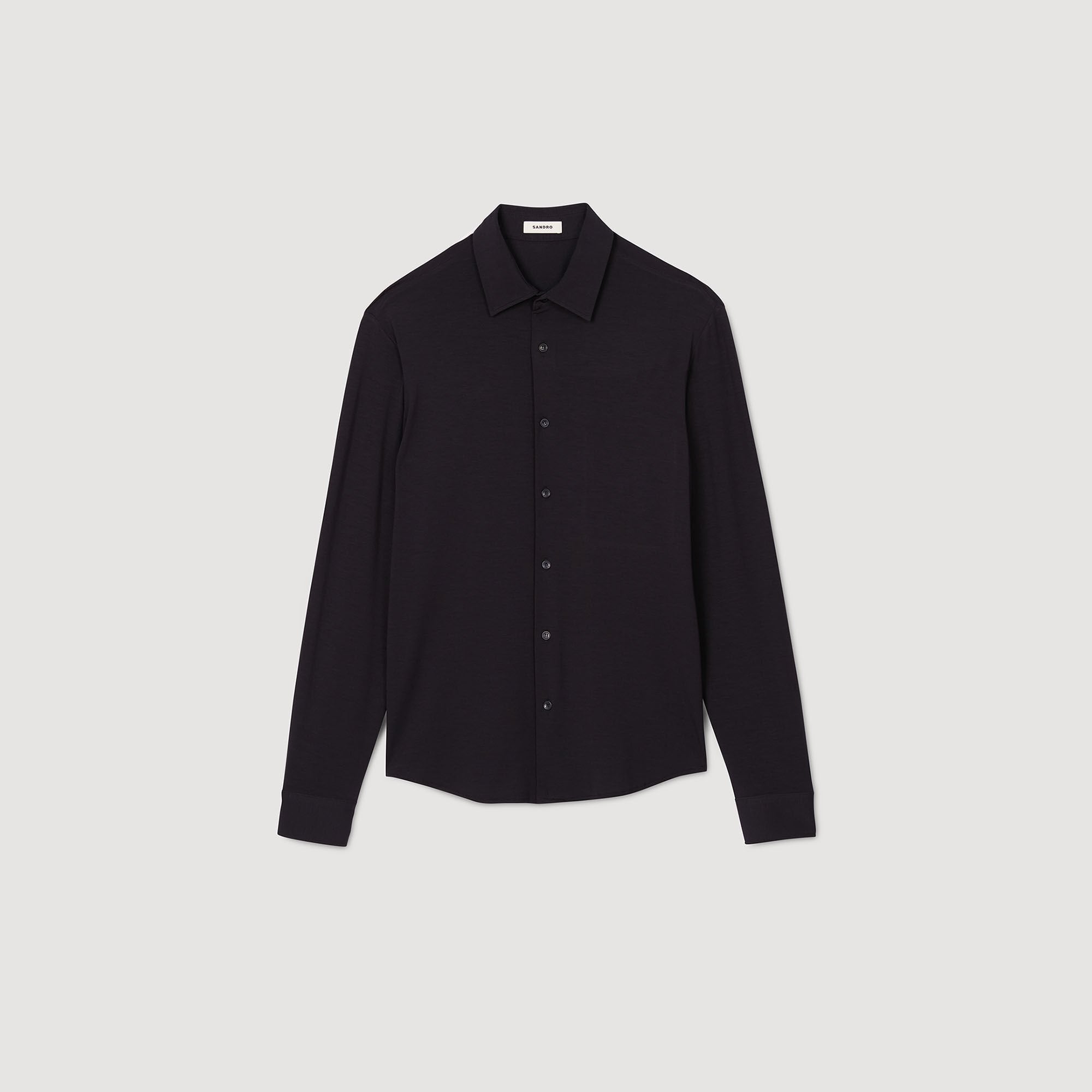 Sandro / Jersey shirt Navy Blue