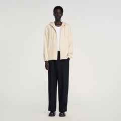 Sandro / Hooded shirt jacket Putty