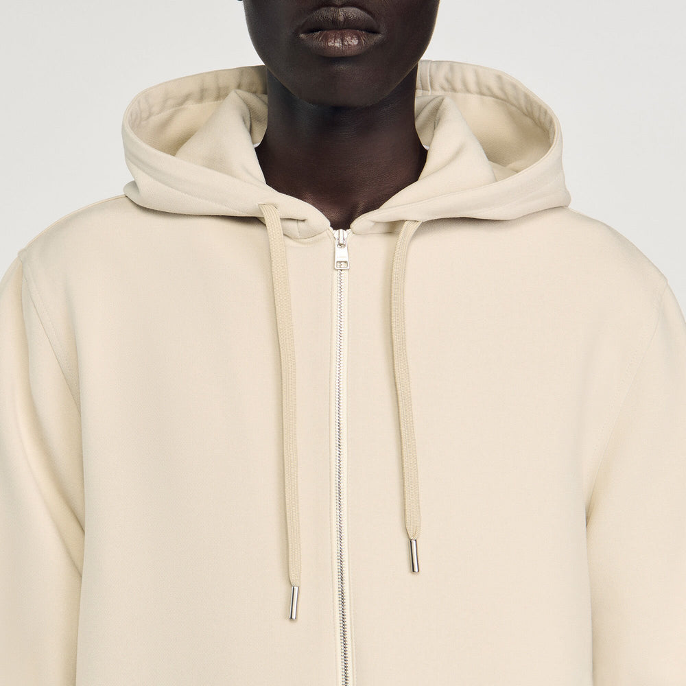 Sandro / Hooded shirt jacket Putty