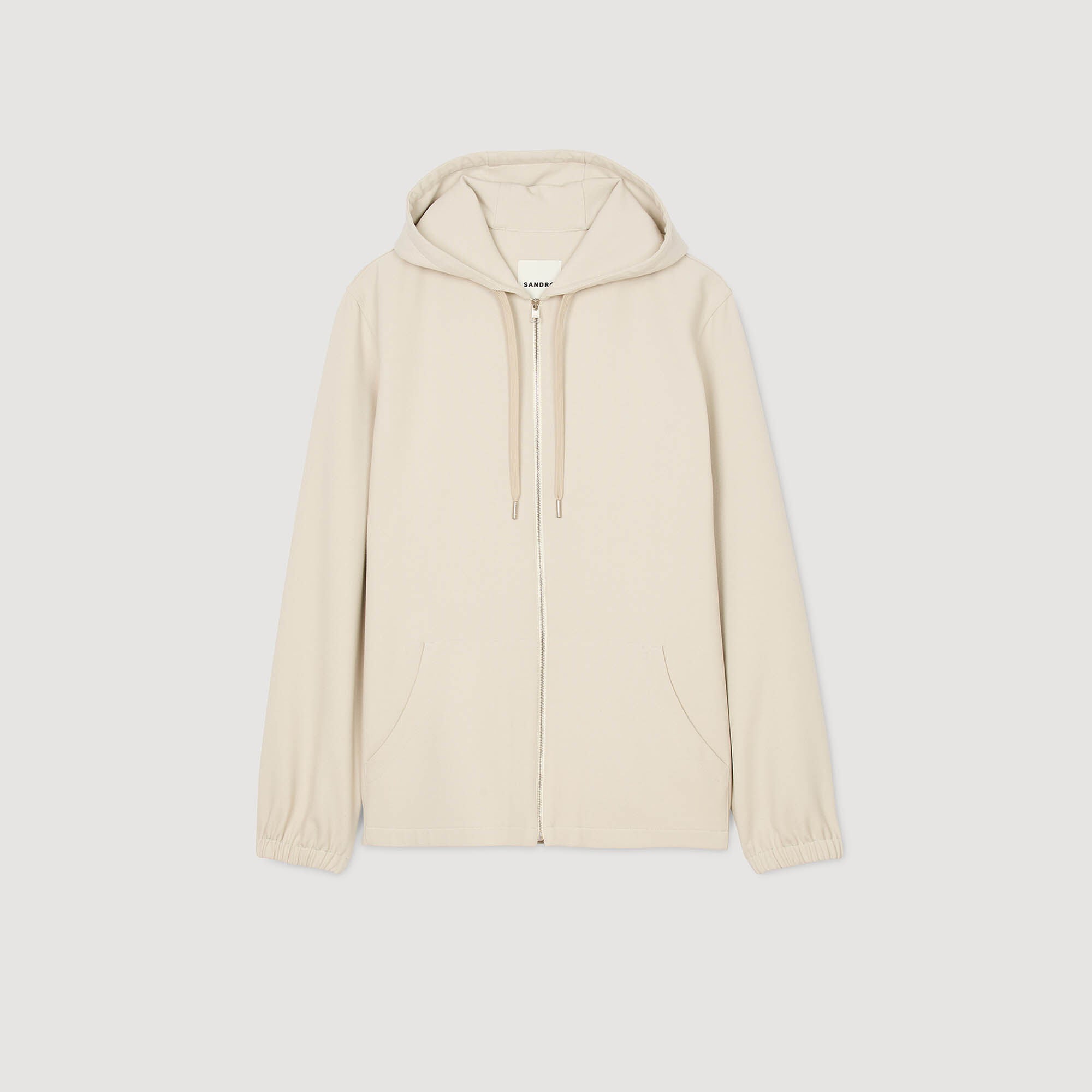 Sandro / Hooded shirt jacket Putty