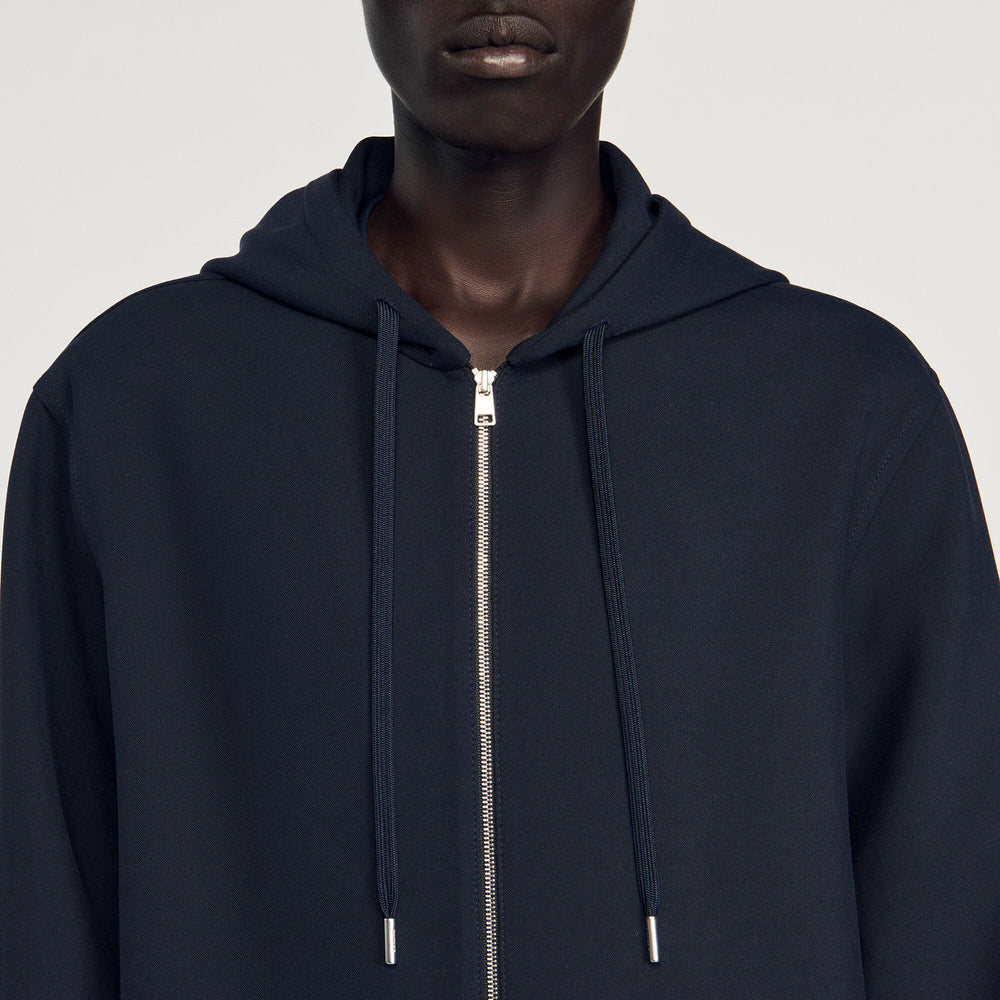 Sandro / Hooded shirt Navy Blue