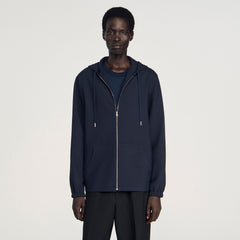 Sandro / Hooded shirt Navy Blue