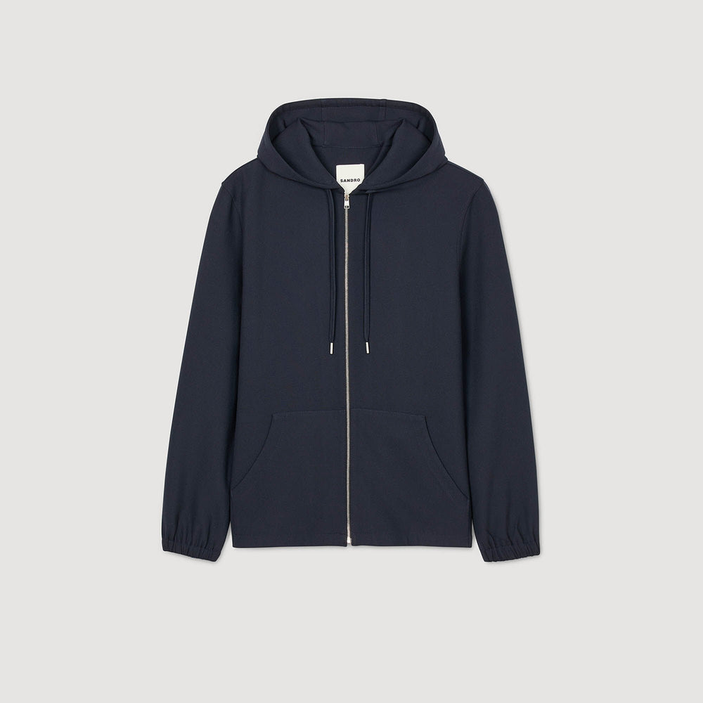 Sandro / Hooded shirt Navy Blue