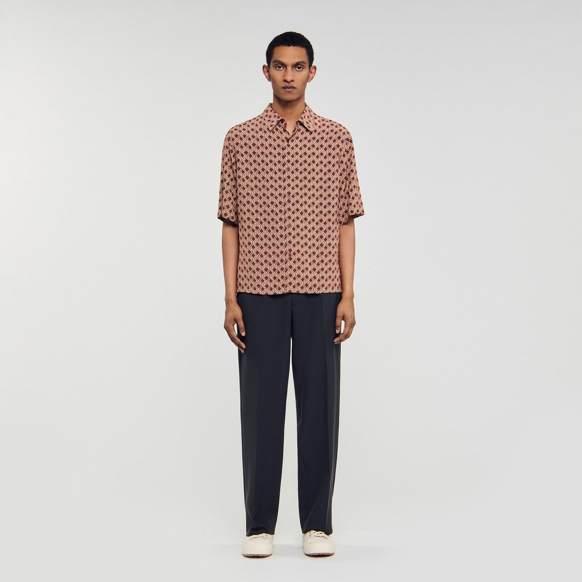 Sandro / Rope print shirt Terra