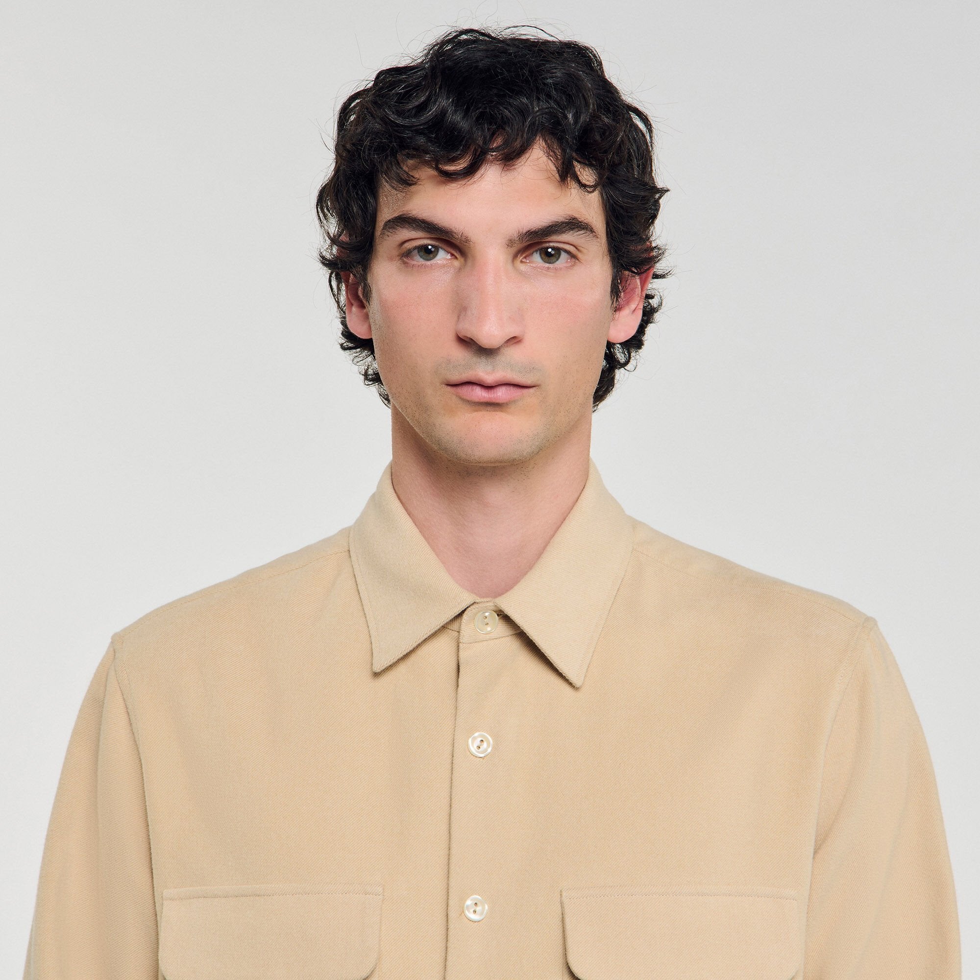 Sandro / Flannel shirt Beige