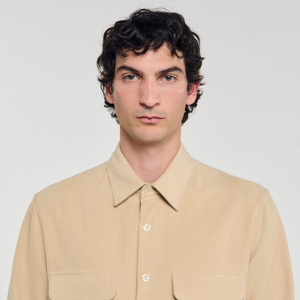 Sandro / Flannel shirt Beige