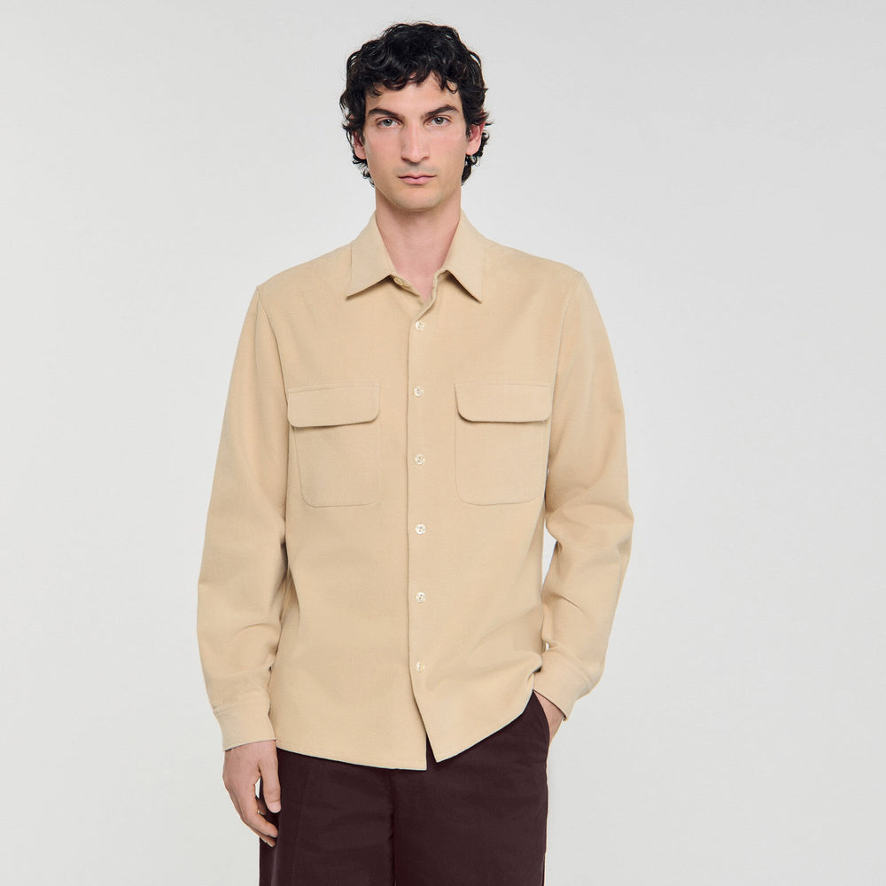 Sandro / Flannel shirt Beige