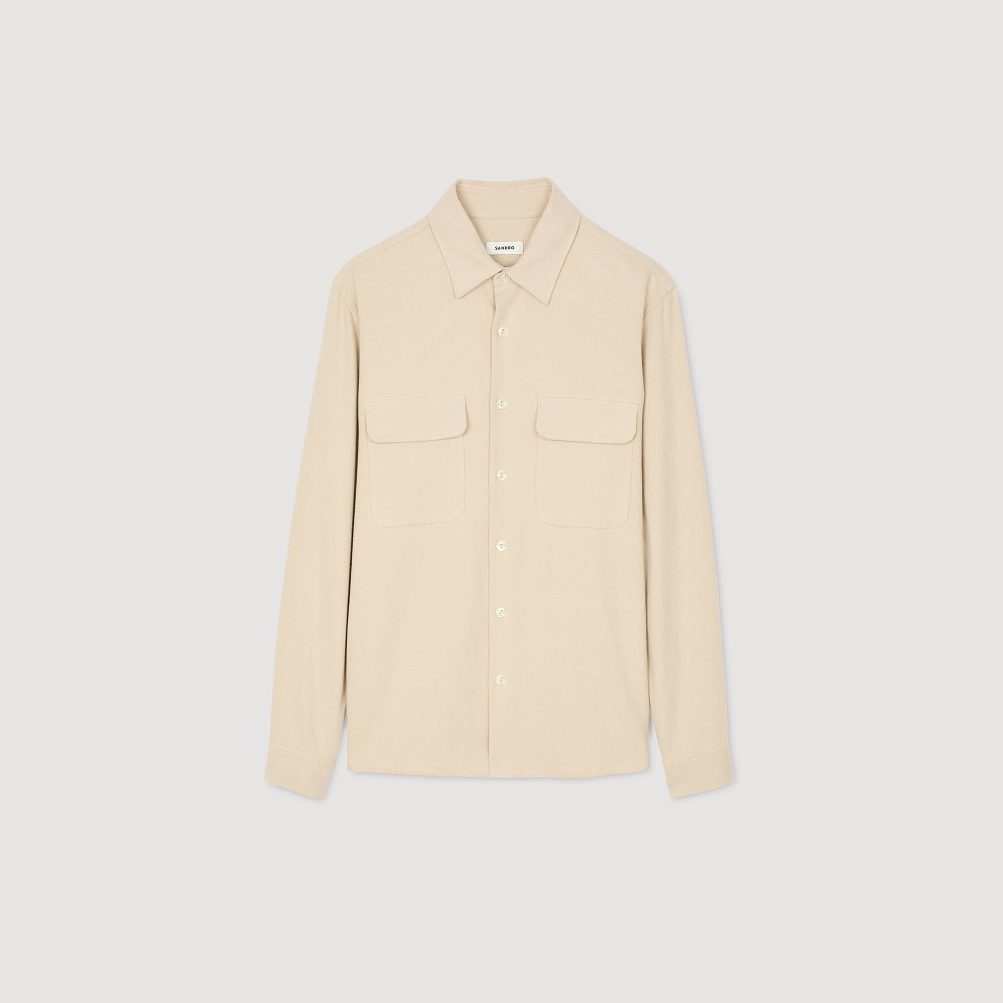 Sandro / Flannel shirt Beige