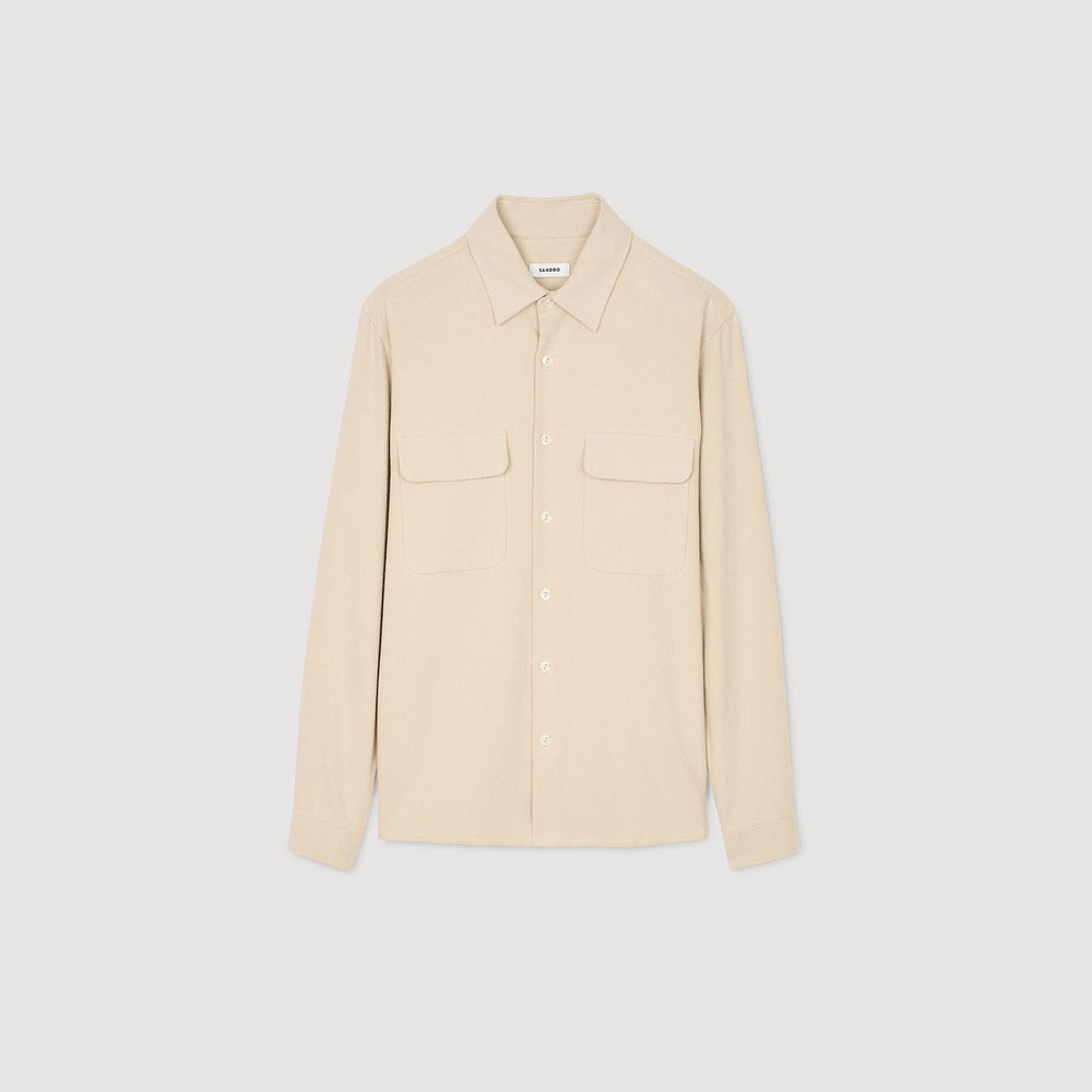 Sandro / Flannel shirt Beige