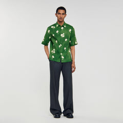 Sandro / Floral motif shirt Lime