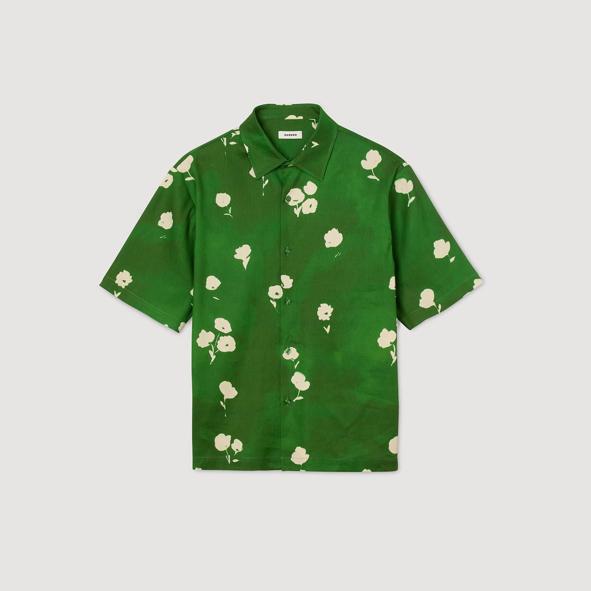 Sandro / Floral motif shirt Lime
