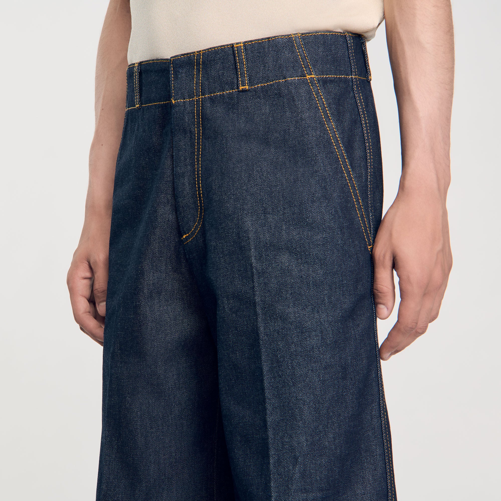 Sandro / Wide-leg jeans Raw-Denim