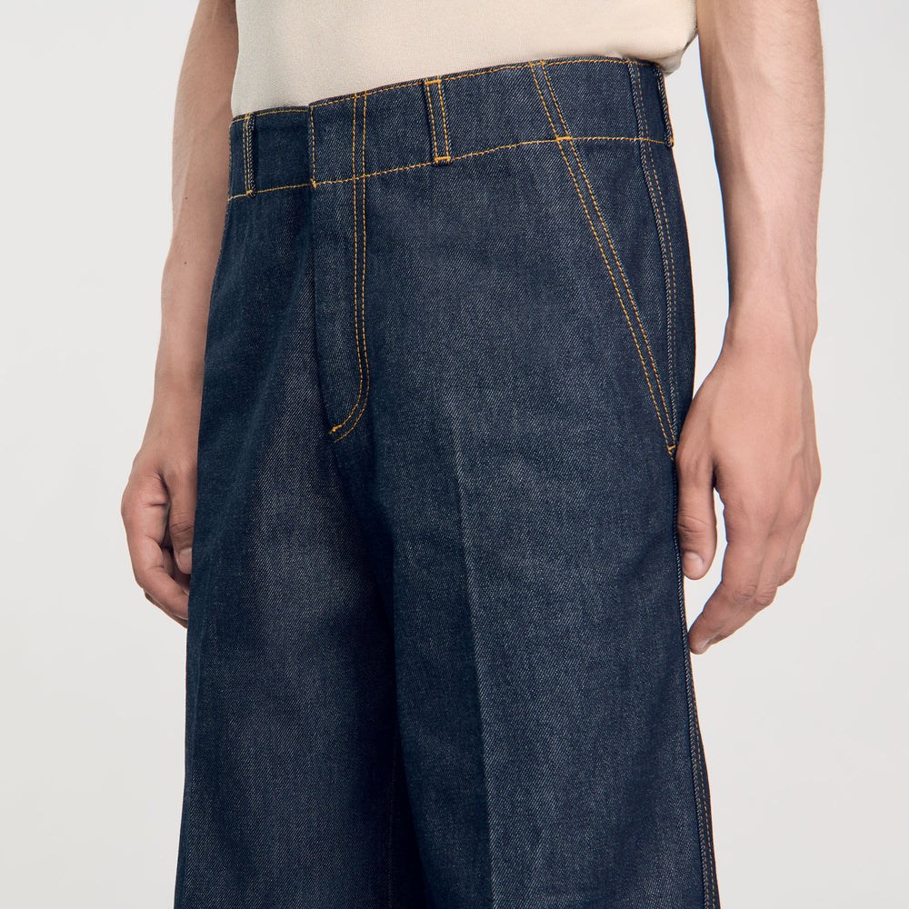 Sandro / Wide-leg jeans Raw-Denim
