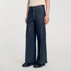 Sandro / Wide-leg jeans Raw-Denim