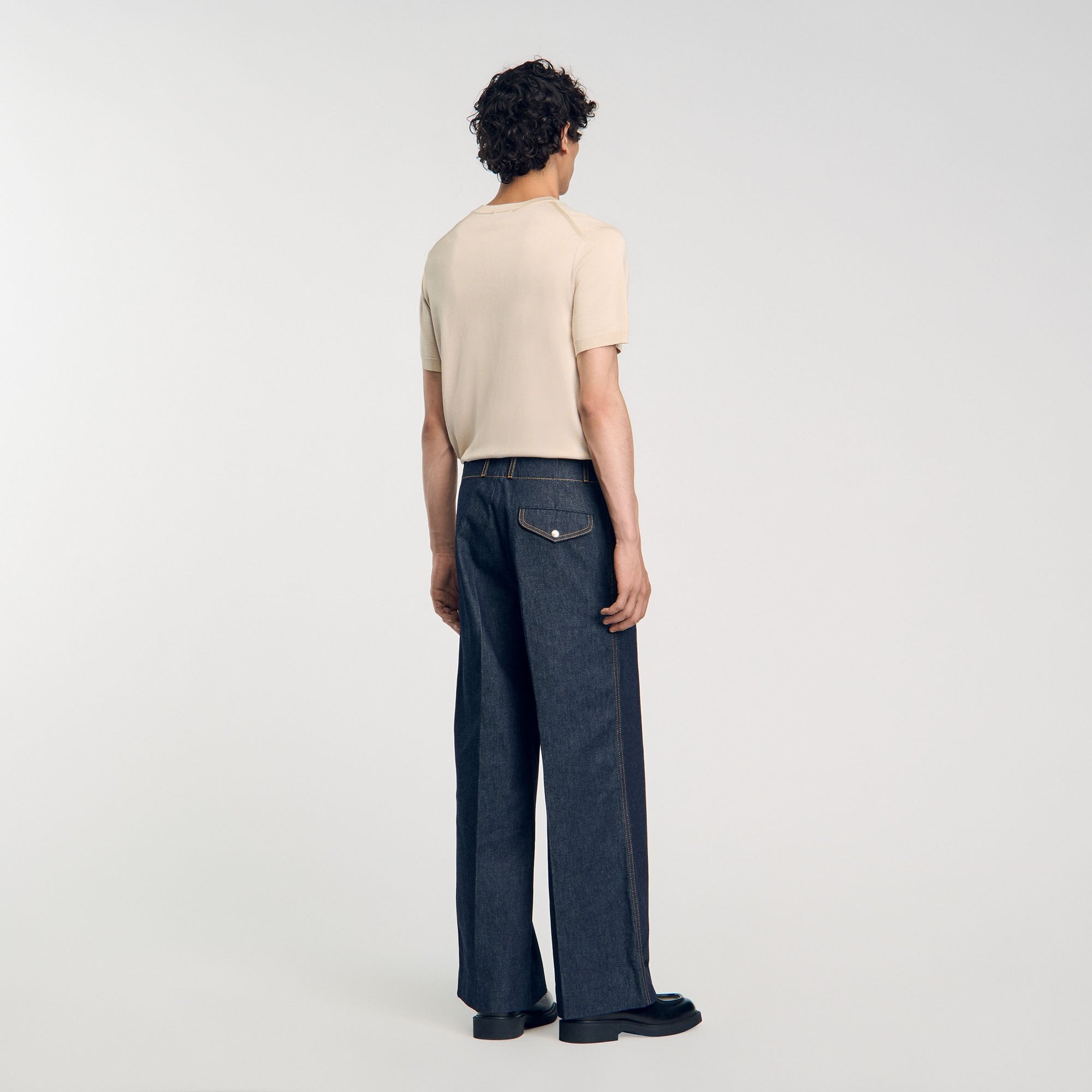 Sandro / Wide-leg jeans Raw-Denim