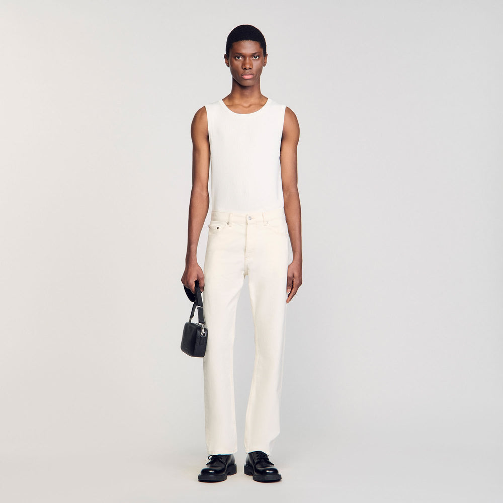 Sandro / Regular jeans Ivory.