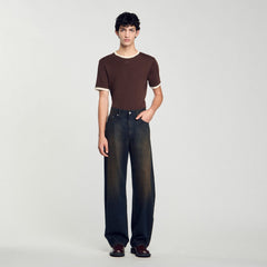 Sandro / Baggy jeans Moka.