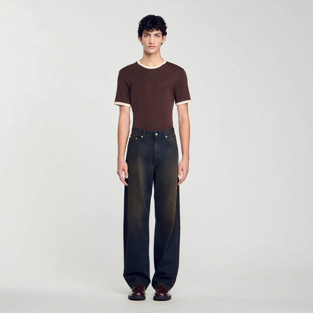 Sandro / Baggy jeans Moka.