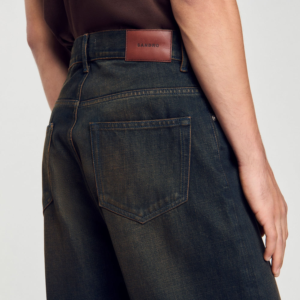 Sandro / Baggy jeans Moka.