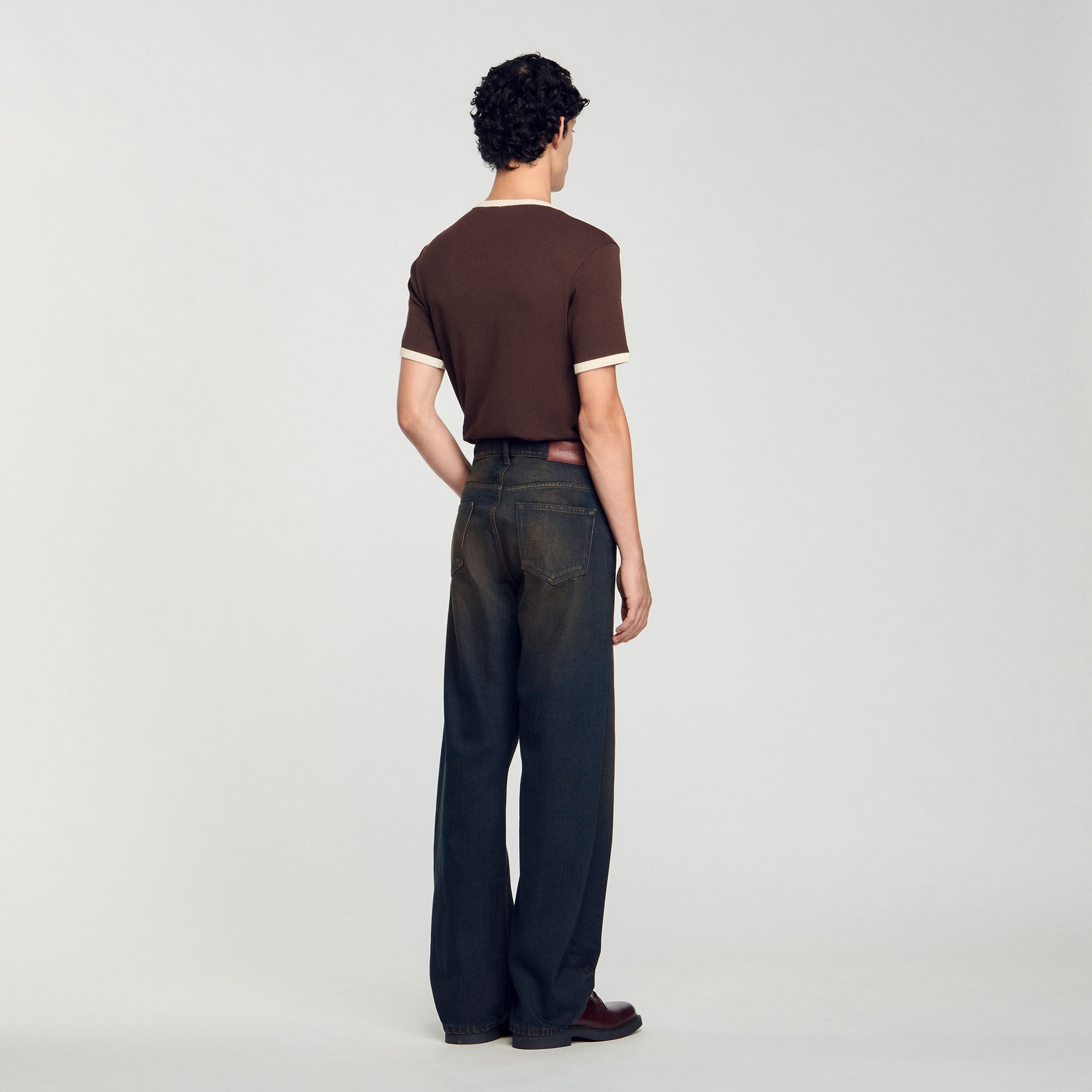Sandro / Baggy jeans Moka.