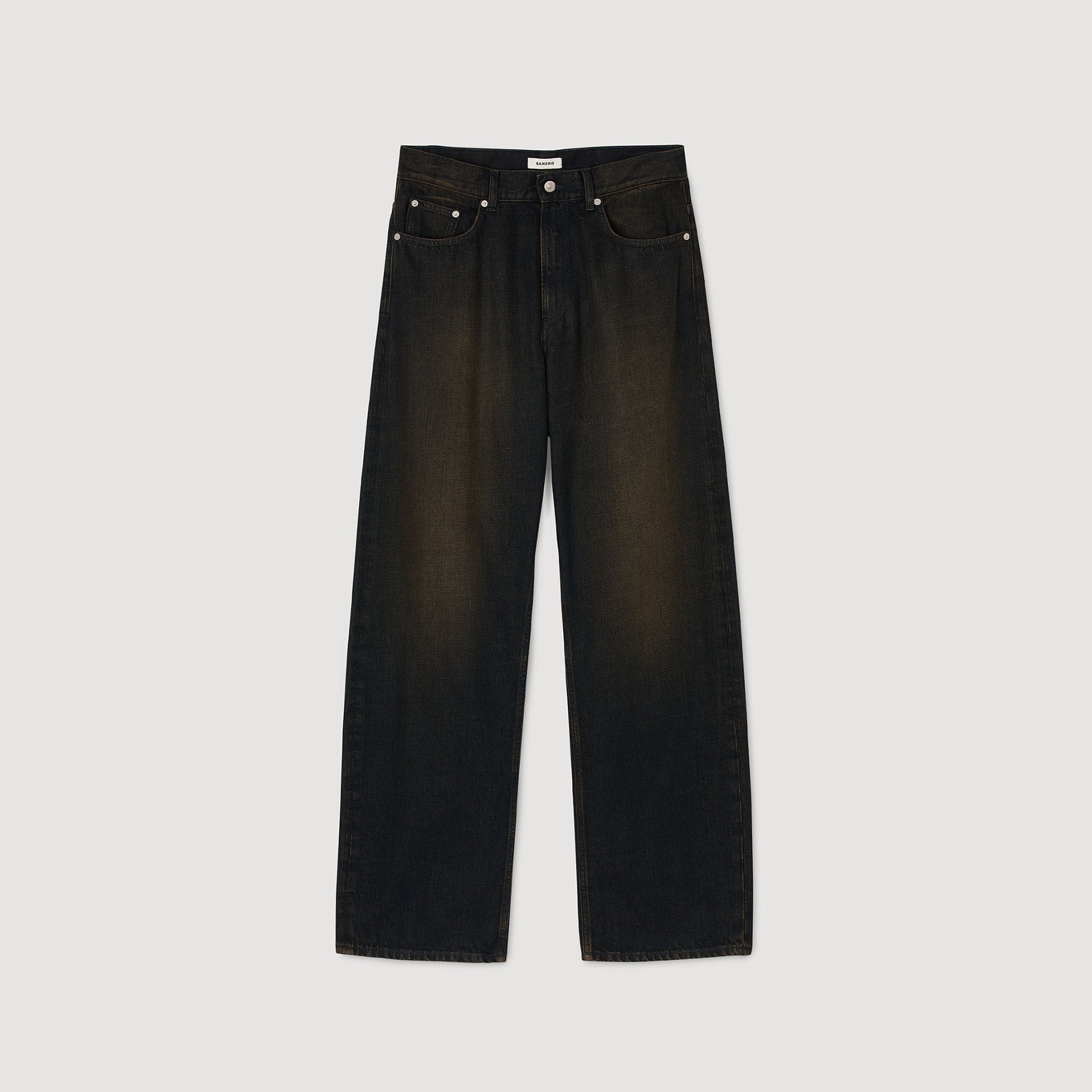 Sandro / Baggy jeans Moka.